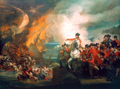 Derrota de las baterías flotantes en Gibraltar, 1782 de John Singleton Copley