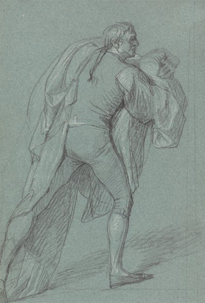 Estudio de figura para el cuadro de la Victoria de Lord Duncan: Estudio para marinero con bandera holandesa de John Singleton Copley