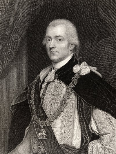George John Spencer, 2º Conde Spencer, grabado por B. Holl, de 