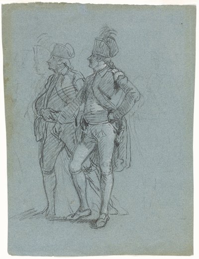 Boceto para "Sitio de Gibraltar" de John Singleton Copley