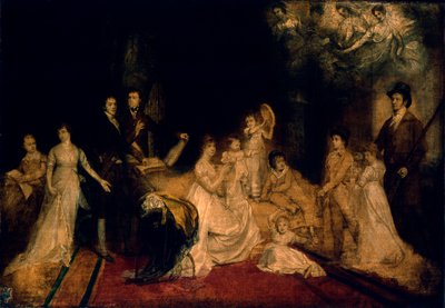 Boceto de la familia Knatchbull en Mersham-le-Hatch, Kent, 1800-03 de John Singleton Copley