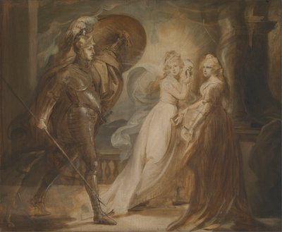 Estudio para "El caballero de la Cruz Roja de John Singleton Copley