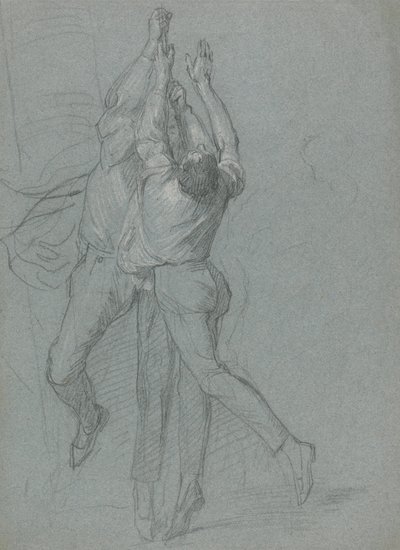 Estudio de marineros izando una bandera por la victoria de Lord Duncan de John Singleton Copley