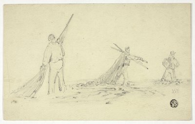 Hombres cargando redes de John Skinner Prout