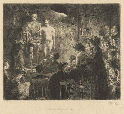 Anschutz hablando de anatomía de John French Sloan