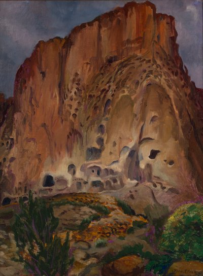 Viviendas del acantilado, Pajarito de John French Sloan