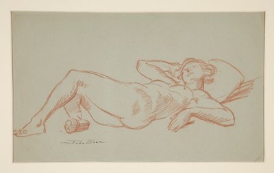 modelo descansando de John French Sloan
