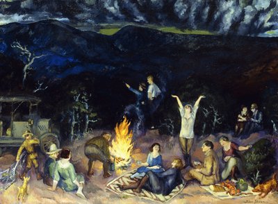 Picnic en la cresta de John French Sloan