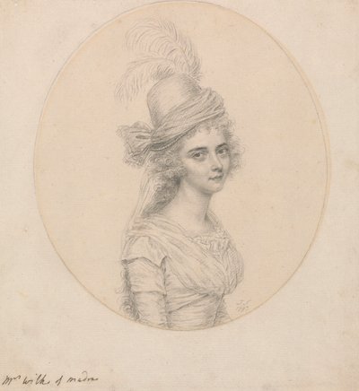 Retrato de la Sra. Wilks de Madrás de John Smart