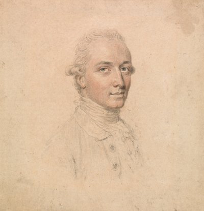 Retrato de un joven tomado de la vida, mirando hacia la derecha de John Smart