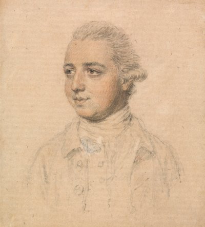 Retrato de un joven tomado del natural, mirando hacia la izquierda de John Smart