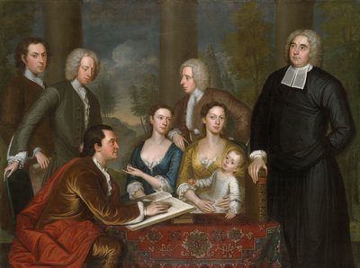 El Grupo de las Bermudas (Dean Berkeley y su séquito) de John Smibert
