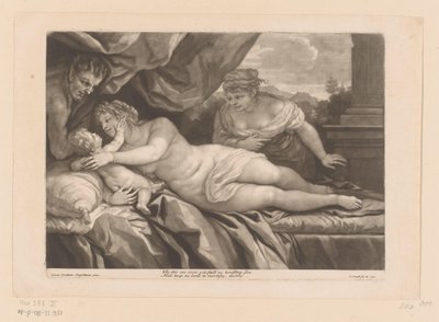 Venus con Cupido y un Sátiro de John Smith
