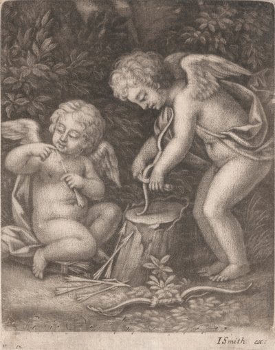 Cupidos probando un lazo de John Smith