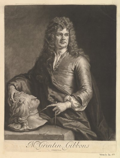 Retrato de Grinling Gibbons de John Smith 2