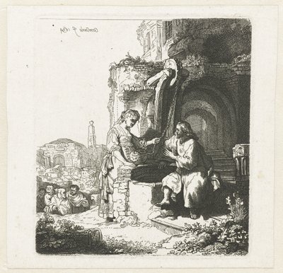 Cristo y la mujer de Samaria entre las ruinas de John Smith of Chichester