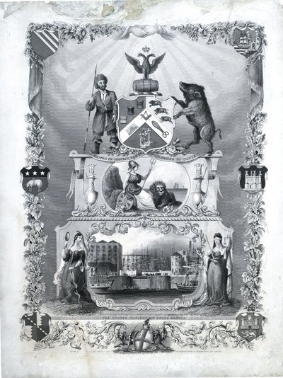 The United Society of Brush Makers, c.1840 (grabado sobre papel) de John & Son Shury