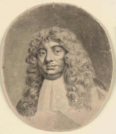Retrato de cabeza y hombros de un hombre, después de un retrato del siglo XVII (El Conde de Lauderdale) de John Sparrow