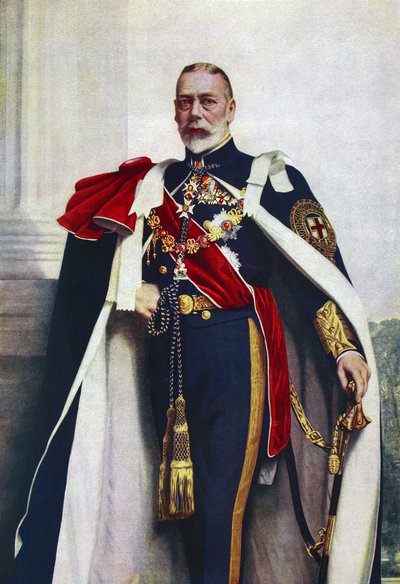 Retrato de Jorge V, Soberano de la Orden de la Jarretera de John St. Helier (after) Lander