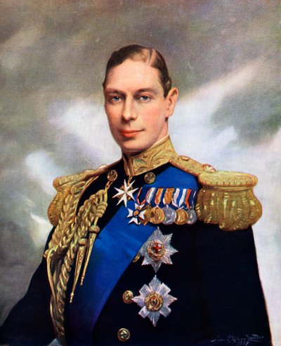 Retrato de Coronación del Rey Jorge VI en 1937 de John St. Helier Lander