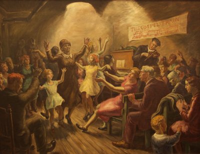 El tren del Evangelio de John Steuart Curry