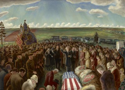 El regreso del soldado Davis de Argonne de John Steuart Curry