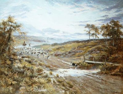 Cruzando el arroyo, Goatland de John Syer