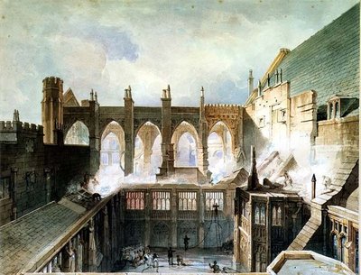 La Destrucción de la Capilla de San Esteban, Westminster de John Taylor