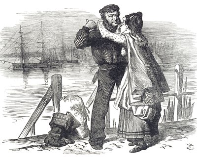 Un tributo de un marinero a Samuel Plimsoll, un político y reformador social inglés, por el trabajo que realizó como diputado de Derby en la legislación sobre la carga y navegabilidad de los barcos mercantes de John Tenniel