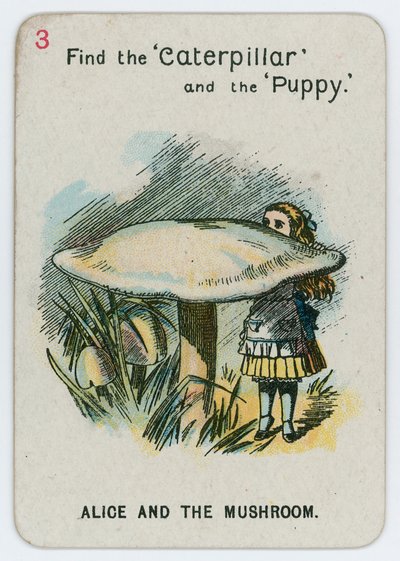 Alicia y el Hongo de John Tenniel