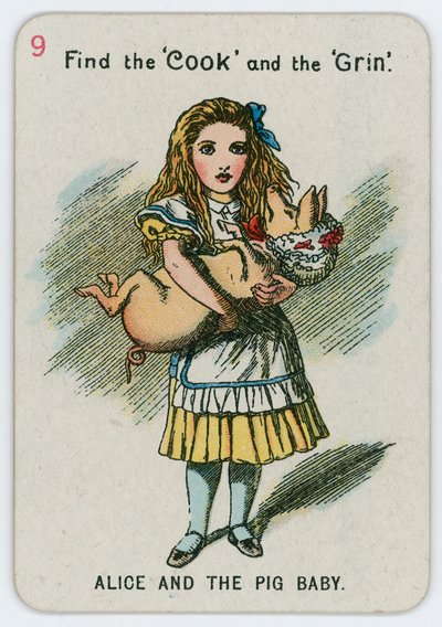 Alicia y el bebé cerdo de John Tenniel