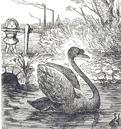 Caricatura comentando sobre la contaminación del Támesis en Londres de John Tenniel