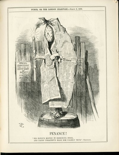 Ilustración de John Tenniel (1820-1914) en Punch de John Tenniel