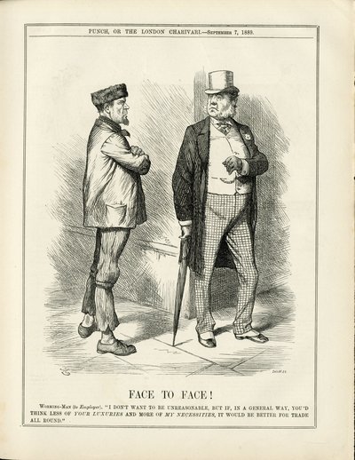 Ilustración de John Tenniel (1820-1914) en Punch de John Tenniel