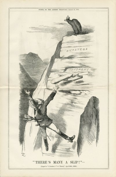 Ilustración de John Tenniel (1820-1914) en Punch de John Tenniel