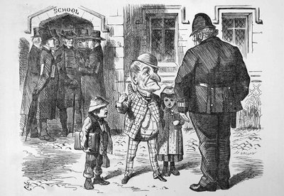 Mr Punch apelando a John Bull de John Tenniel