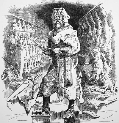 La visión de Mr. Punch sobre la futura importancia de la refrigeración de John Tenniel