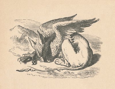 El grifo dormido al sol, 1889 de John Tenniel