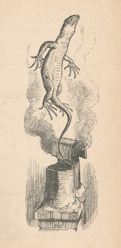 El lagarto, 1889 de John Tenniel