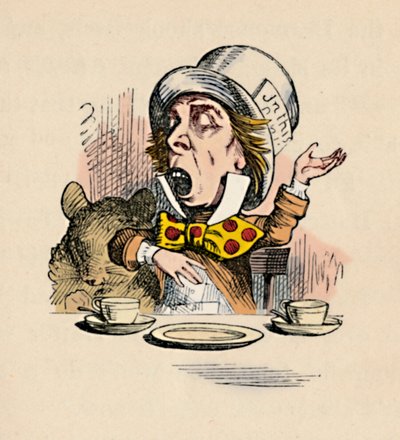 El Sombrerero Loco, 1889 de John Tenniel