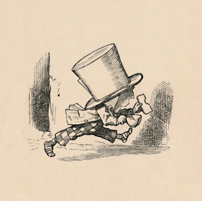 El Sombrerero Loco, en el capítulo Las Tartas de John Tenniel