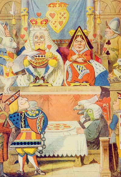 El juicio del Corazón de Corazones, ilustración de 