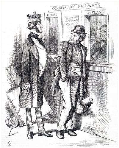 El aumento de las tarifas ferroviarias de John Tenniel