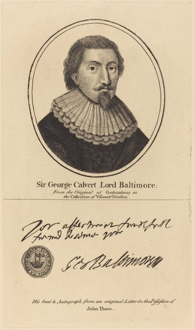Sir George Calvert, Lord Baltimore de John Thane