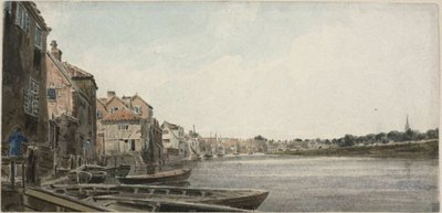 Vista del Wensum en King Street, tomada desde Foundary Bridge de John Thirtle
