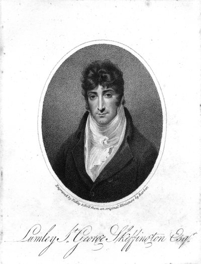Sir Lumley St. George Skeffington, grabado por Ridley y Holl, 1806 de John Thomas Barber Beaumont