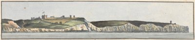 Castillo de Dover, noreste, 1/2 norte (uno de los cinco dibujos de un montaje) de John Thomas Serres