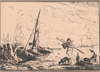Escena portuaria de John Thomas Serres