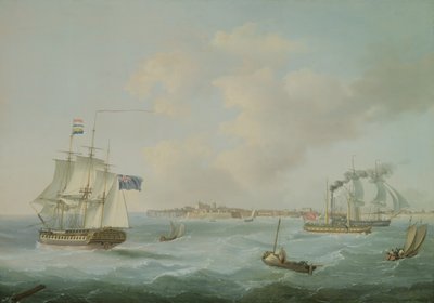 Barcos frente a Margate, 1825 de John Thomas Serres