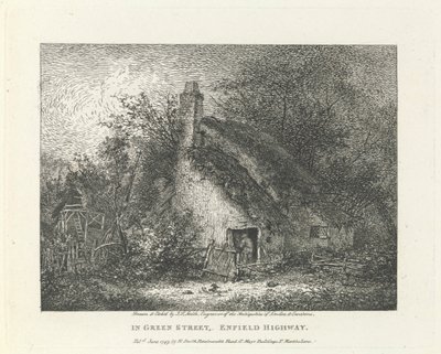 En Green Street, Enfield Highway, Outer Suburb North de John Thomas Smith